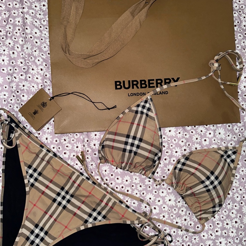 Burberry Checkered Bikini Set